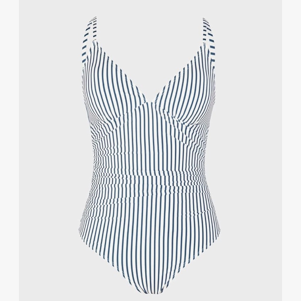 Cupshe One Piece Swimsuit V Neck Tummy Control - L - Picture 7 of 8